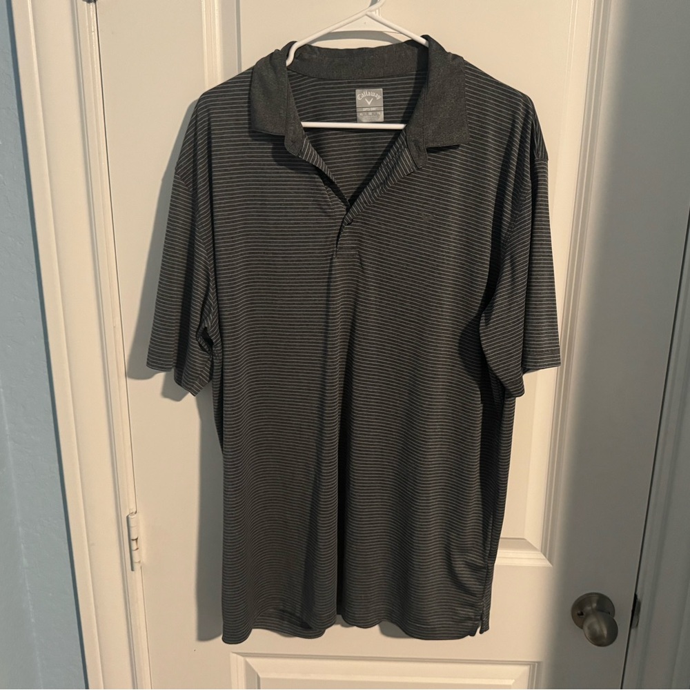 Callaway Opti-Dri Men's Dark Gray Polo Shirt Size XL